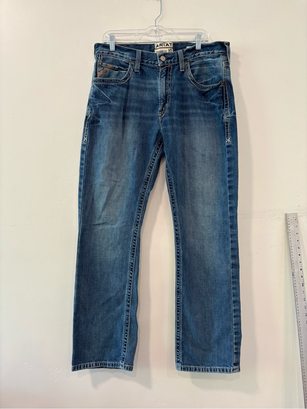 Ariat M5 Straight Fit Straight Leg Mens Jeans Denim 35X34 Western Cowboy